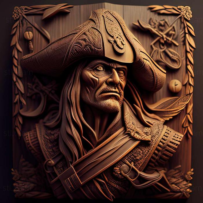 3D model Pirate Hunter game (STL)